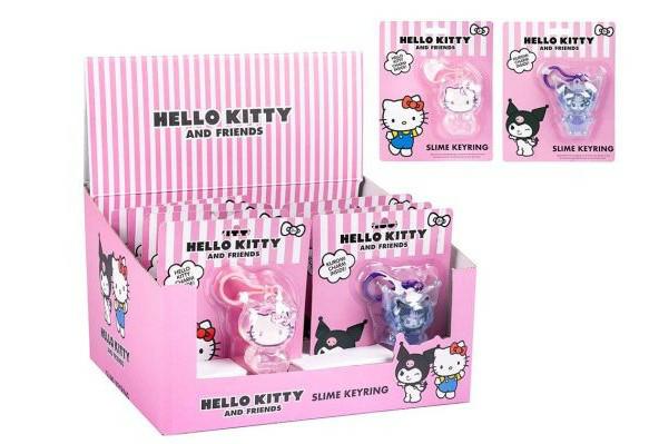 HELLO KITTY R slime ring z brelokiem,