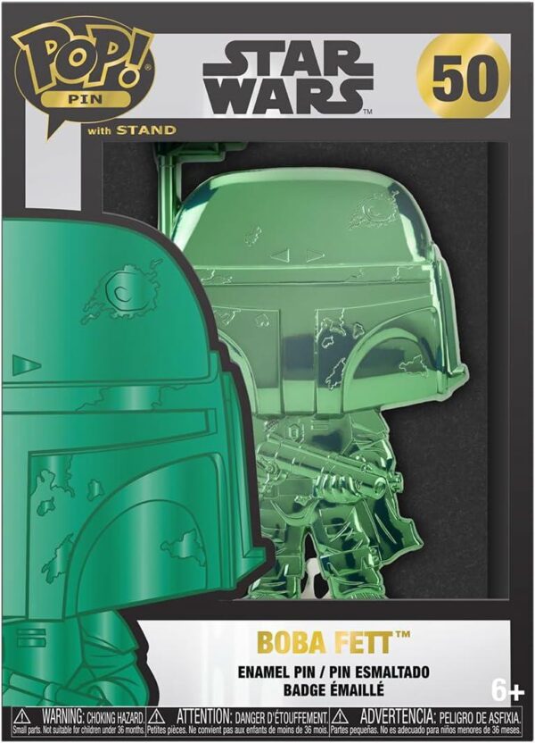 FUNKO PIN STAR WARS boba fett neon