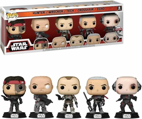 FUNKO STAR WARS 5pack bad batch hunters
