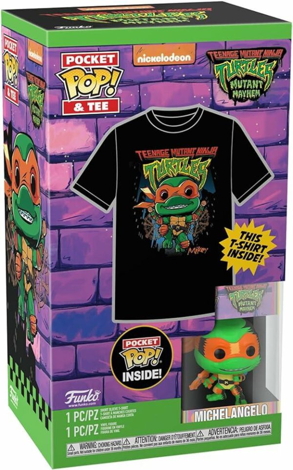 T-SHIRT TMNT + figurka  dziec. M