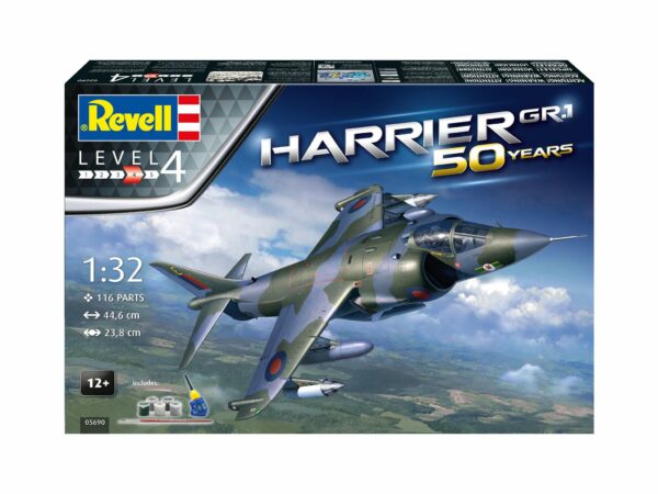 REVELL 1:32 harrier gr1, pak3