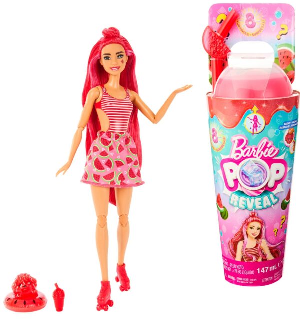 HNW40-BARBIE-Pop-Reveal-Lalka-Owocowy-sok-Arbuz-HNW43-1 BARBIE pop reveal asortyment 3, pak. 4