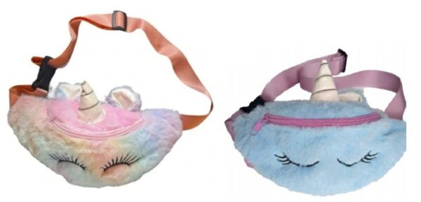 TORBA PLUSZOWA NERKA jednorozec