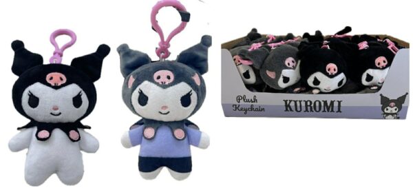 HELLO KITTY 14cm  KUROMI brelok asst 2