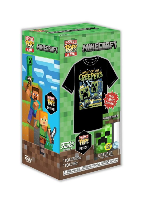 T-SHIRT MINECRAFT + FIGURKA Creeper