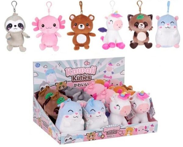 kawaii-kuties-pluesch-bagclip-6-sortiert-12-5cm-serie-1-1 KAWAII 13cm brelok asortyment 6,